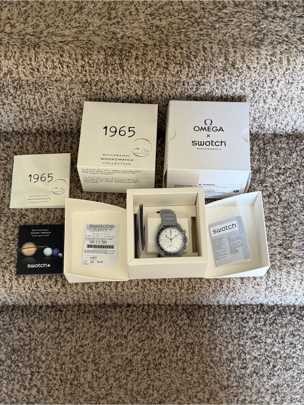 OMEGA X SWATCH 1965 SpeedMaster Moonswatch Brand New limited edition Watch - Picture 2 of 13